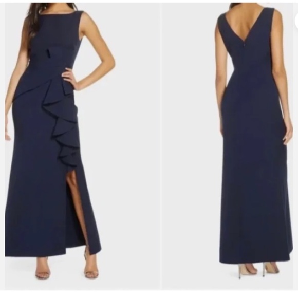 ELIZA J Ruffle Front Gown Size: 10 - Picture 1 of 8